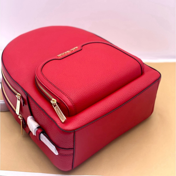Michael Kors Jaycee Medium Backpack Bright Red - Picture 5 of 7